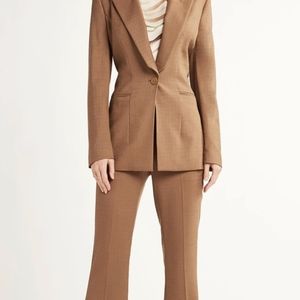 tahari arthur s. levine brown blazer size 4